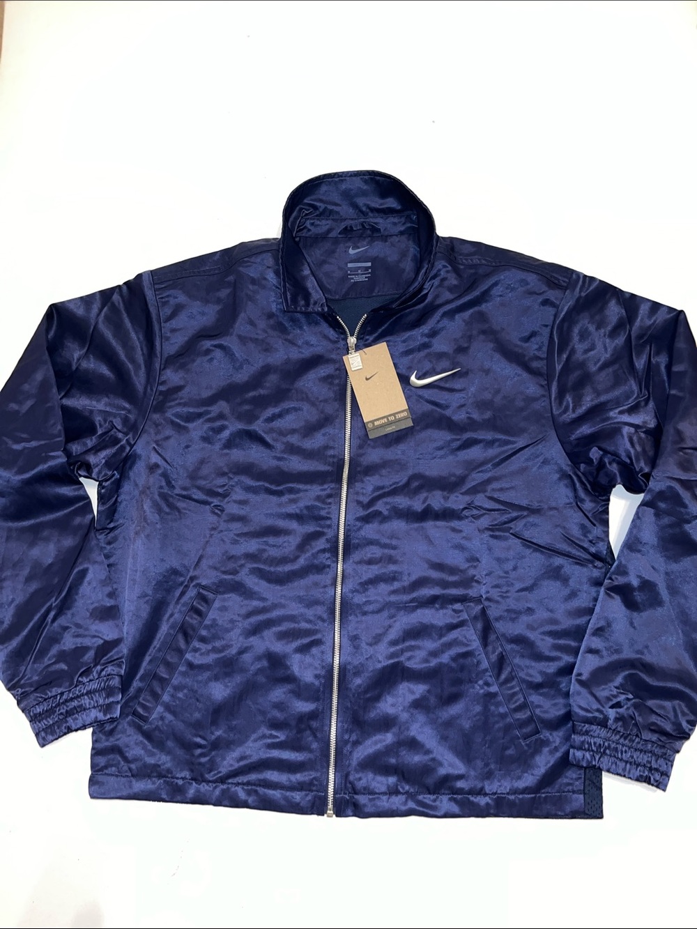 Nike Court Slam US Open Tennis Jacket Mens M IH2294 Blue Full Zip Vented $120